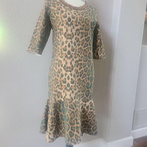 Jijil Leopard Sweatshirt Dress size 4 40 IT S NEW - Picture 5 of 8